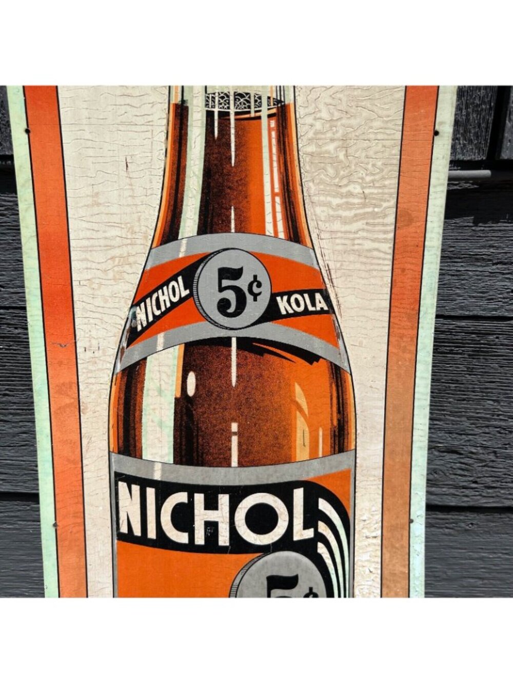 1930s Nichol Kola Cola Vertical Metal Advertising Sign Taste Sensation - Picture 3 of 16